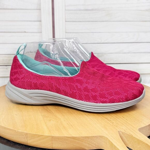 Vionic 331 Hydra Lace Mesh Slip On Sneaker Pink Aqua 7.5 - Picture 1 of 11